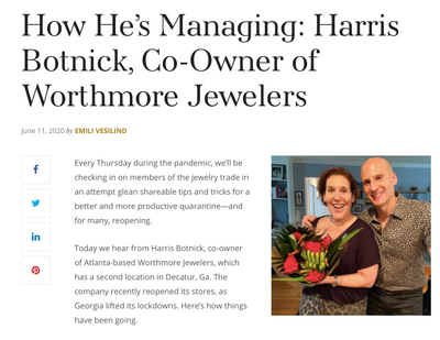 JCK: How He’s Managing: Harris Botnick, Co-Owner of Worthmore Jewelers