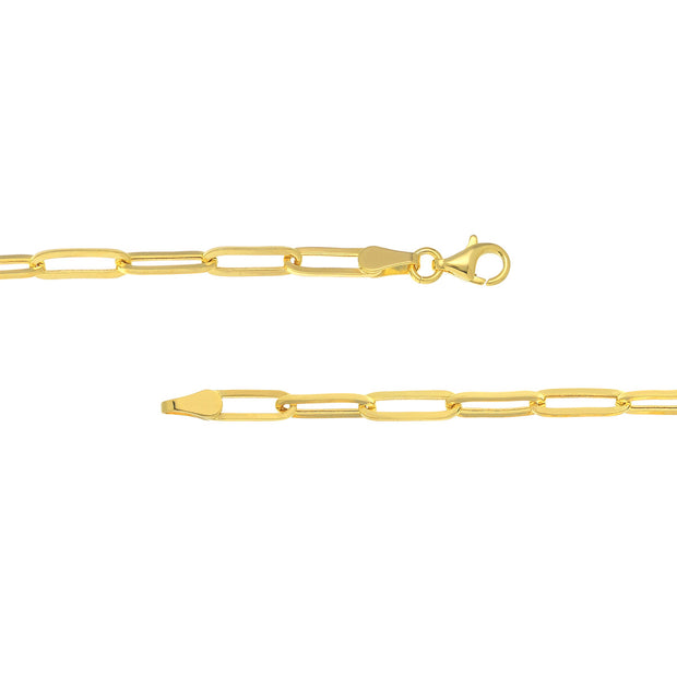 Long Paperclip Chain Bracelet