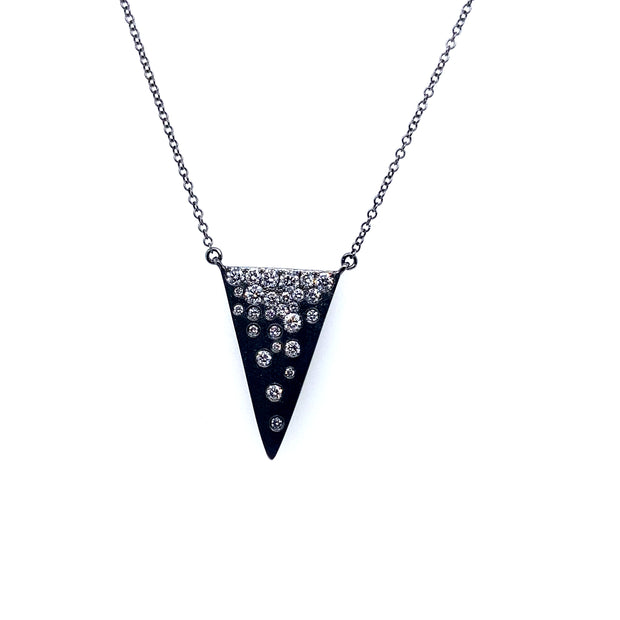 Diamond Confetti Triangular Necklace