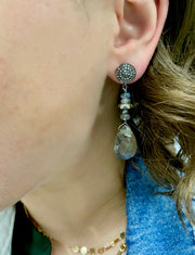 Sterling Silver Labradorite Dangle Earrings