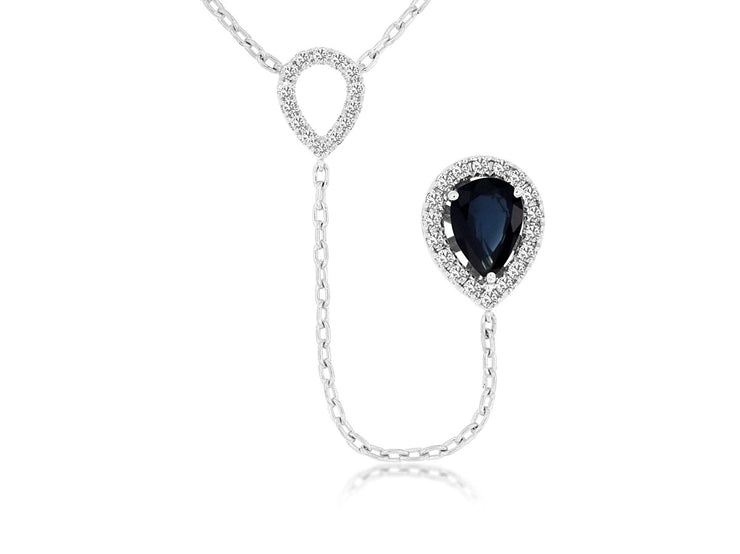 Gemstone & Diamond Lariat Necklace