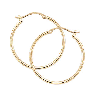 1.5x25mm Gold Hoops
