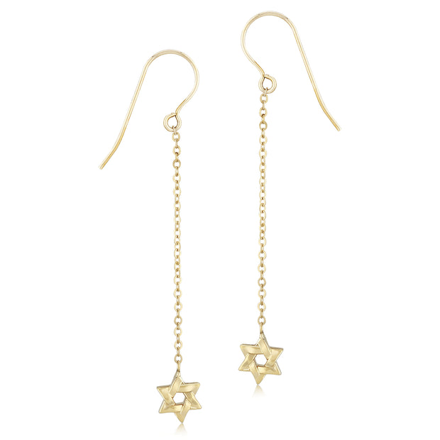 Star of David Dangle Earrings