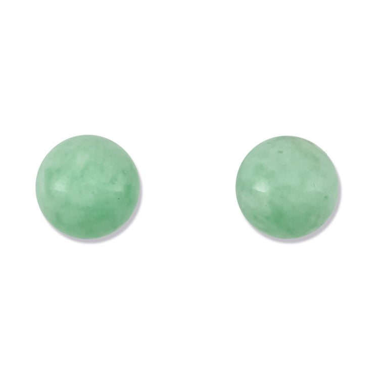 10mm Jadeite Stud Earrings