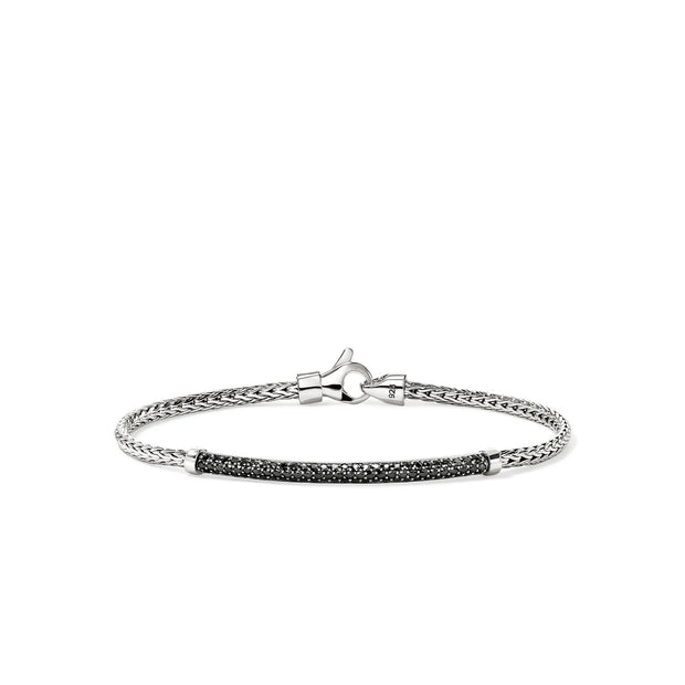 John Hardy essential collection bracelet with pave black sapphires