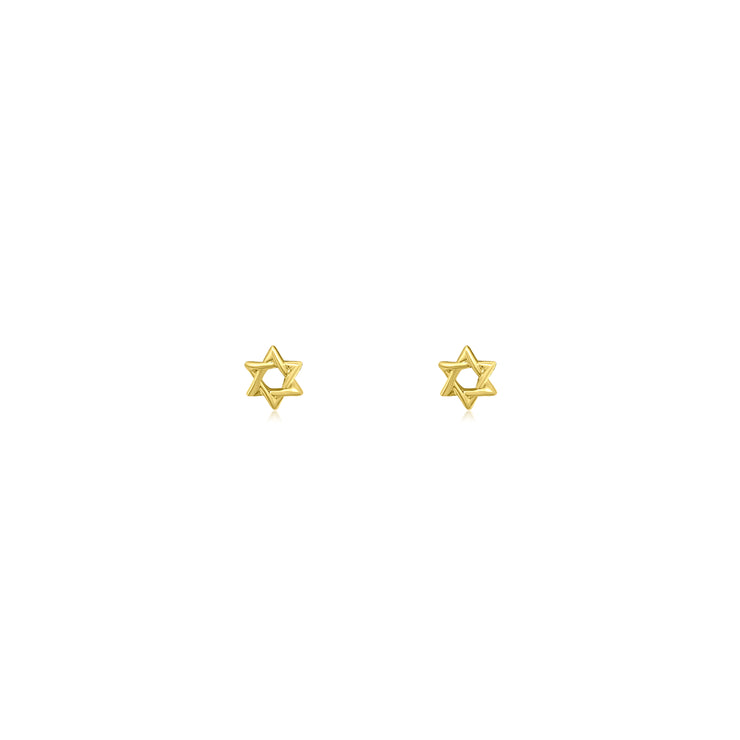 Petite Star of David Post Earrings