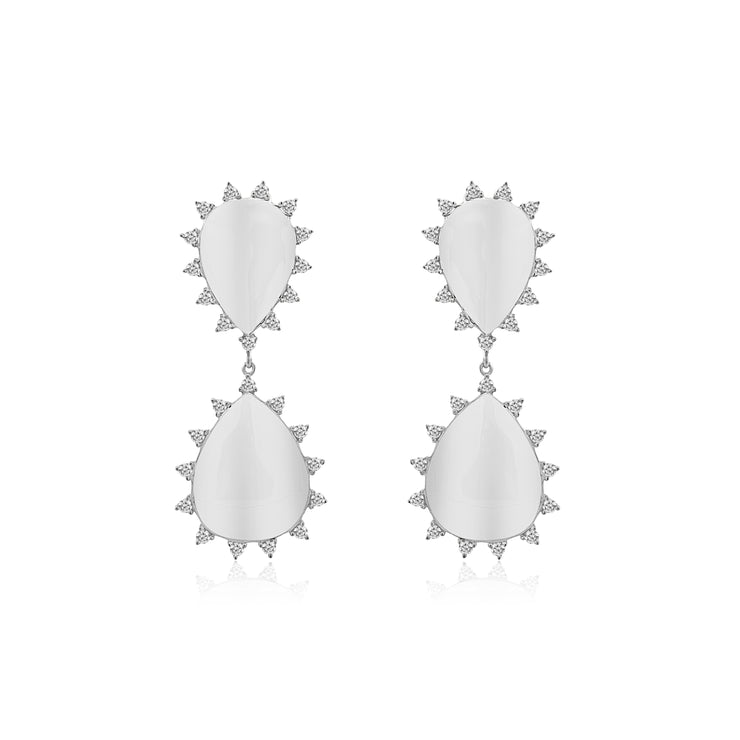 Pear Shape Dangle Earrings
