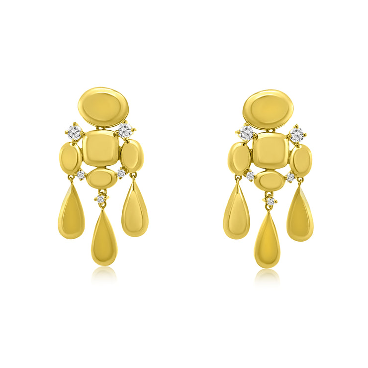 Multi Shape Chandelier Earrings