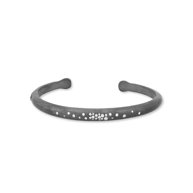 Sterling silver oxidized "Boogie Line" bracelet by Lika Behar