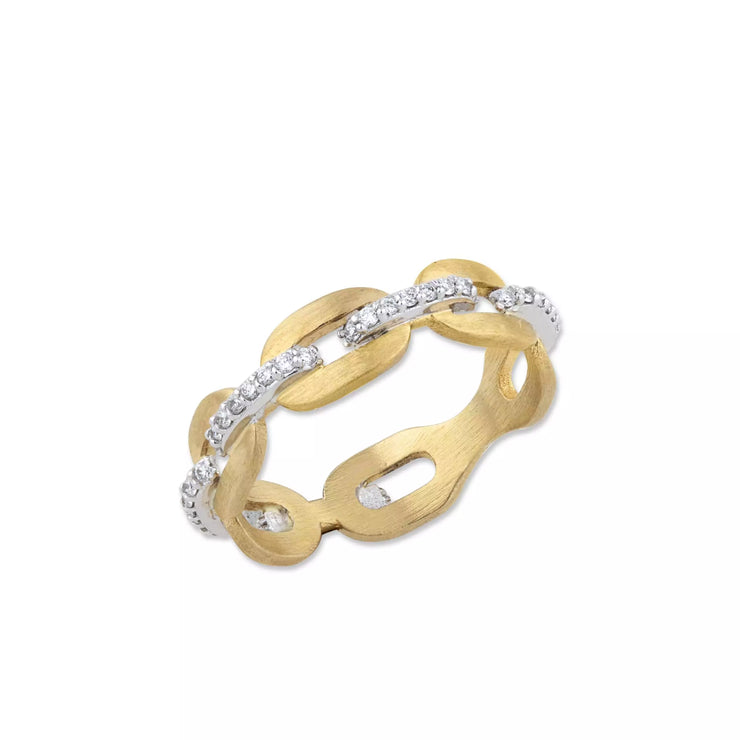 Lika Behar Chill Link 22k Yellow Gold 18k White Gold Diamond Band 6.25