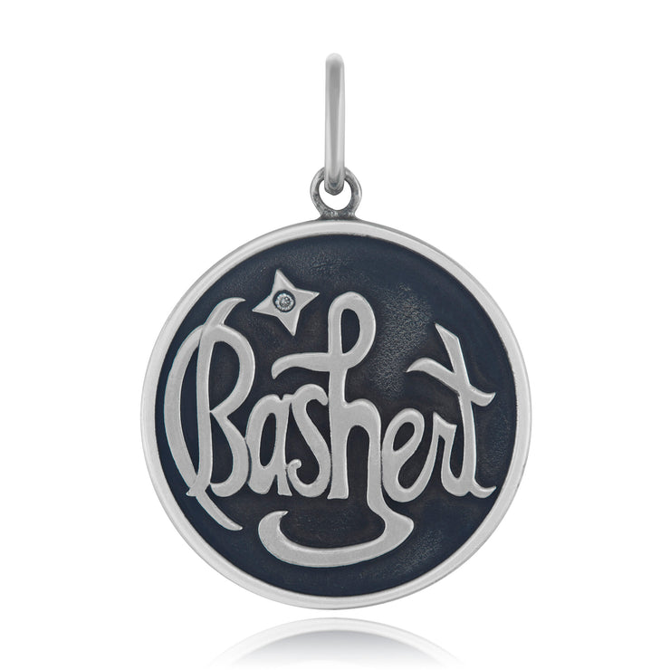 Sterling Silver My Bashert Medallion Charm