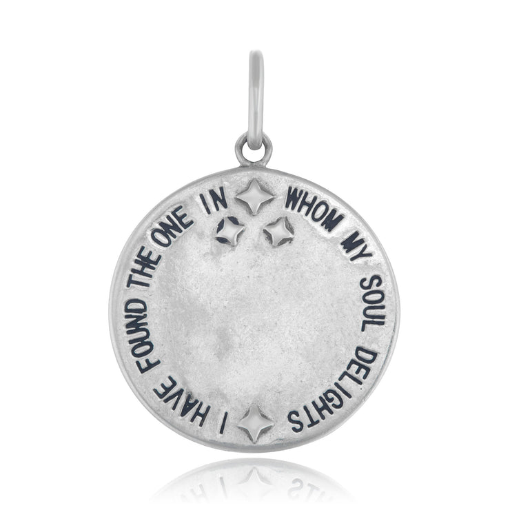 Sterling Silver My Bashert Medallion Charm
