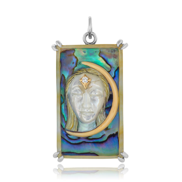 Hand Carved High Priestess Tarot Charm