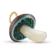 Iridescent Copper Mabe Pearl Mushroom