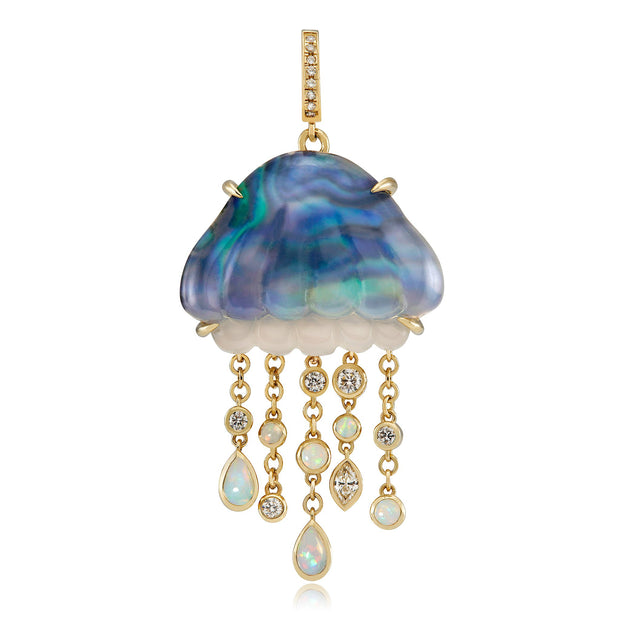 Bio Luminescent Jellyfish Pendant