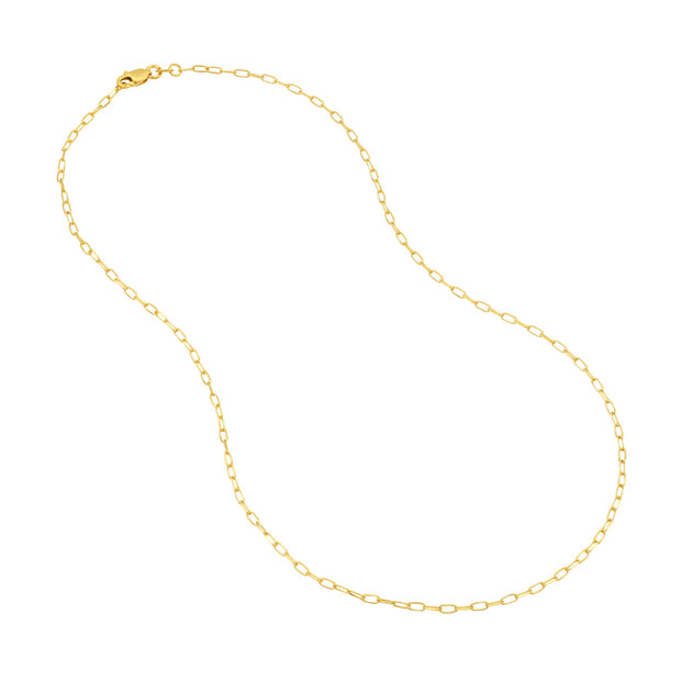 Thin Paperclip Chain Necklace