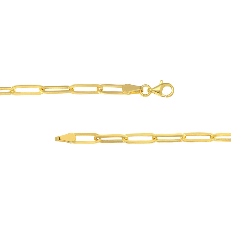Long Paperclip Chain Bracelet