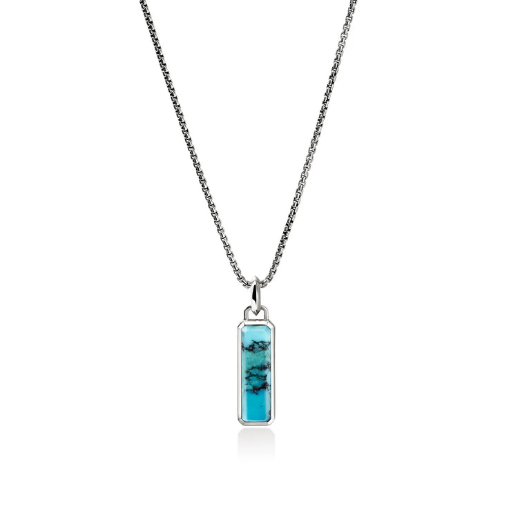 John Hardy Turquoise Pendant On 22" Chain