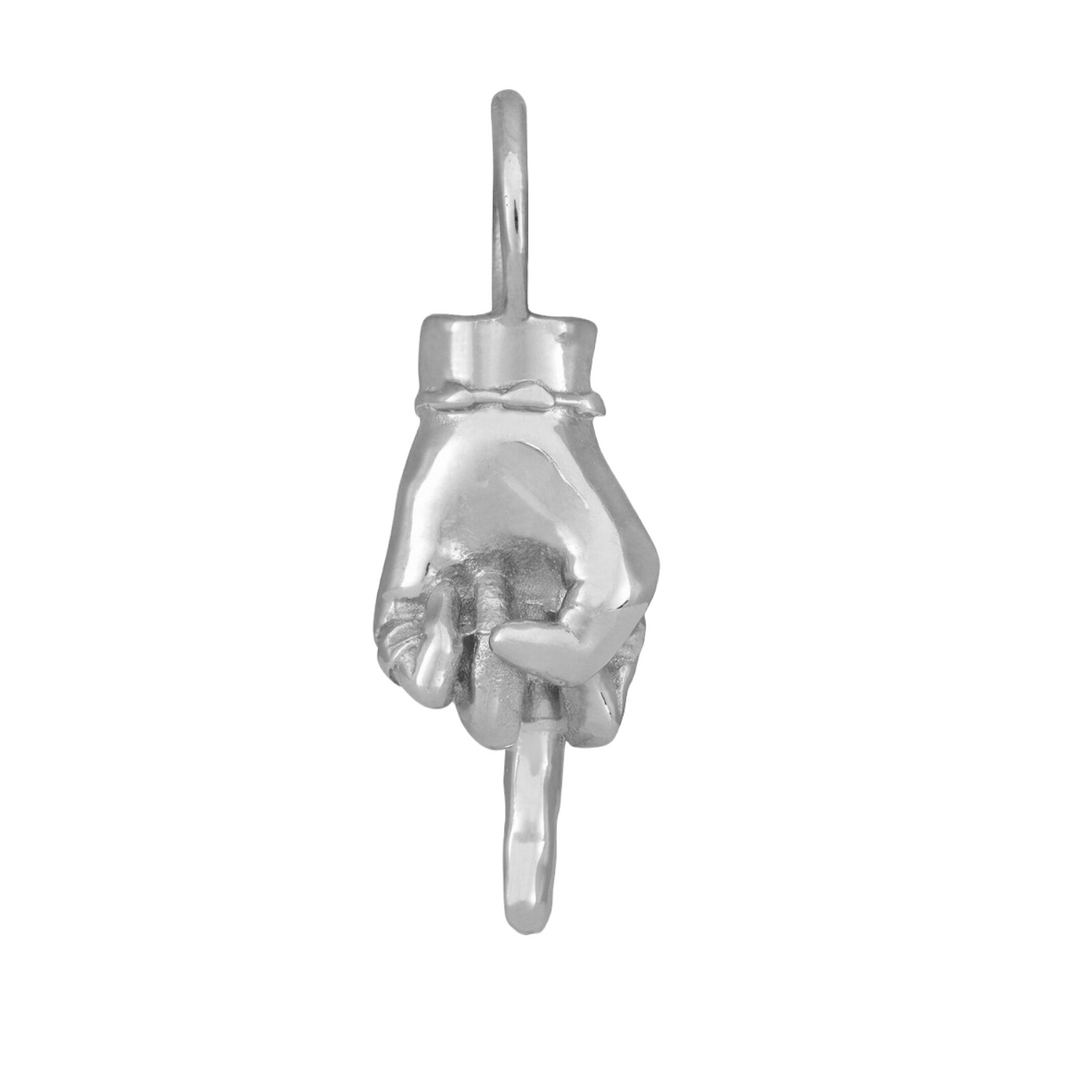 Middle finger charm discount