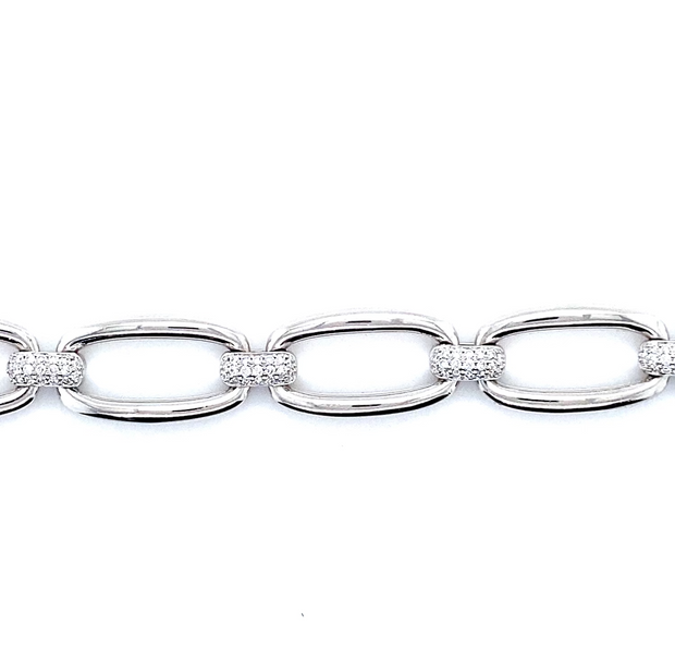 Diamond Pave Connector Bracelet