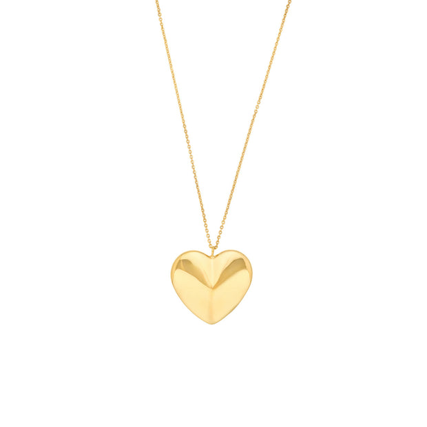Jumbo Puffy Heart Necklace