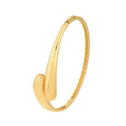 Puffy Gold Bypass Bangle