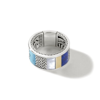 John Hardy Band With Turquoise, Lapis, & Mother Of Pearl