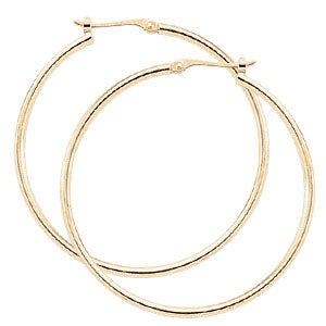 Gold 30mm Thin Hoops