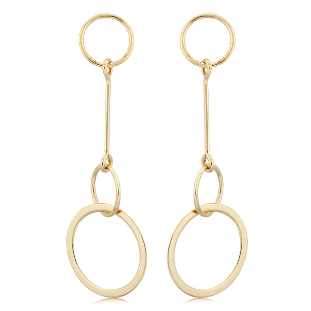 Open Circle Dangle Earrings