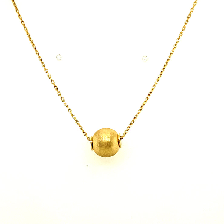 Matte Finish Bead Necklace