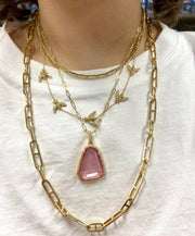 Pink Tourmaline Pendant