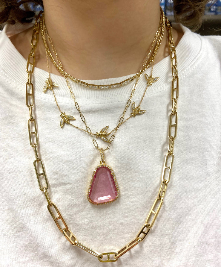 Pink Tourmaline Pendant