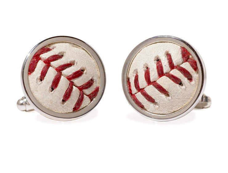Authentic Braves Game Baseball Cufflinks