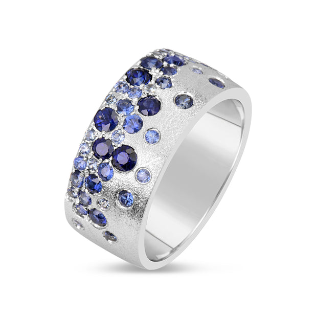 Blue Sapphire Confetti Cigar Band