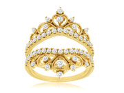 Double Crown Diamond Ring Guard