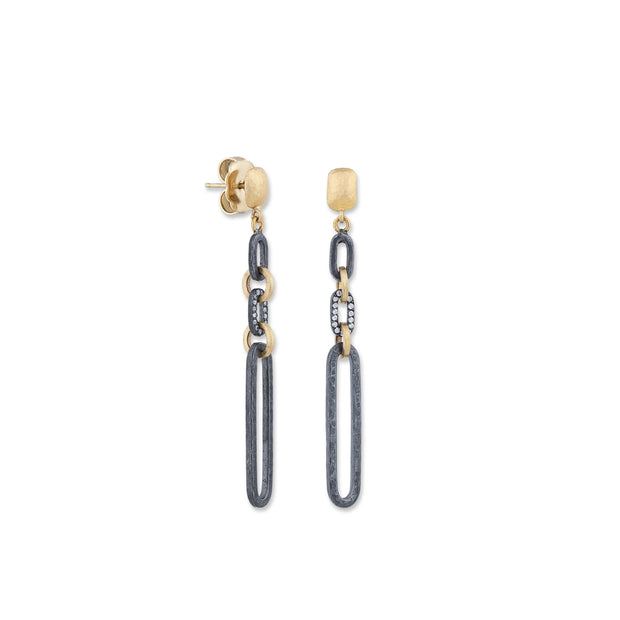 Lika Behar Diamond Link Drop Earrings