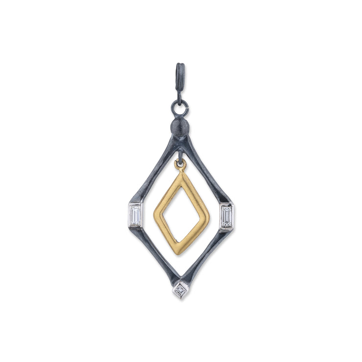 Lika Behar Two-Tone Art Deco Necklace