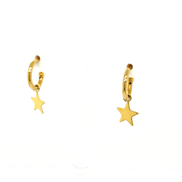 Star Dangle Hoops