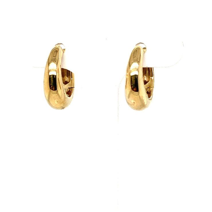 Gold Tapered Huggy Earrings
