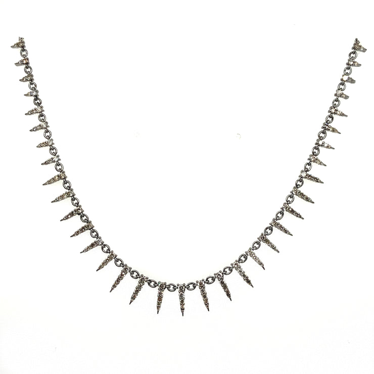 Diamond Spike Dangle Necklace