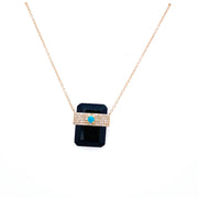 Jumbo Onyx Tablet with Turquoise