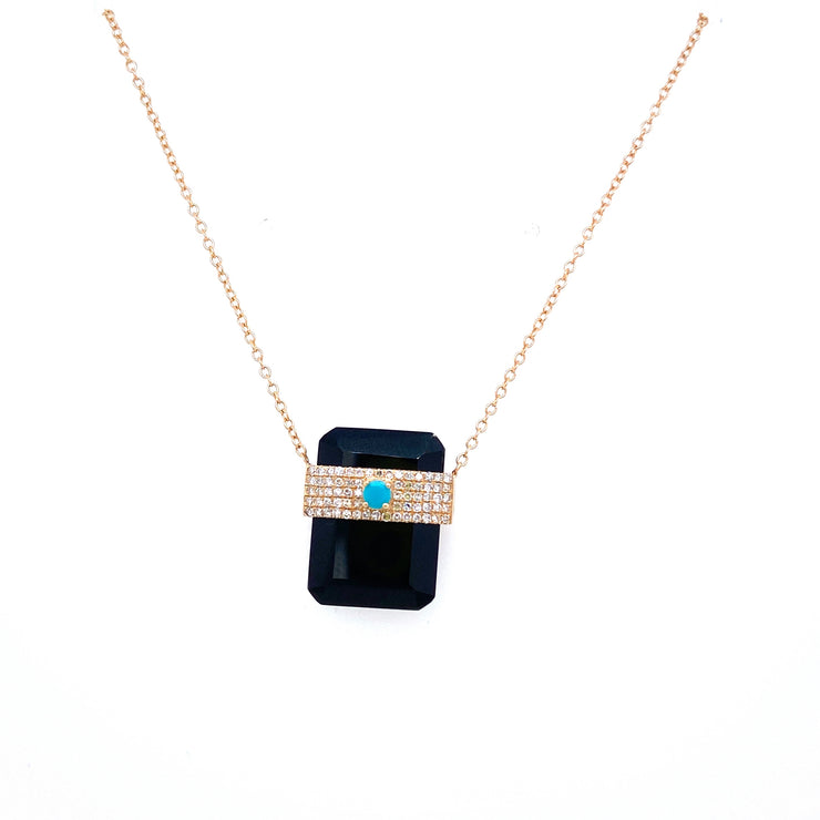 Jumbo Onyx Tablet with Turquoise