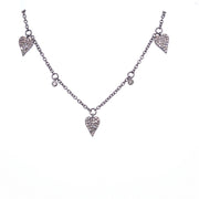 Diamond Heart Dangle Necklace