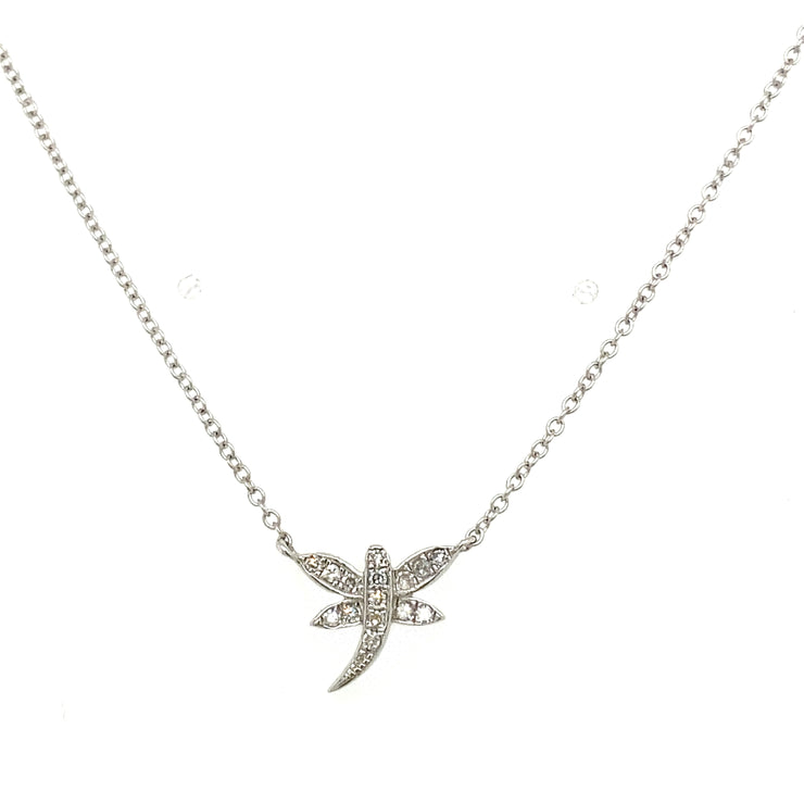 Diamond Dragonfly Necklace