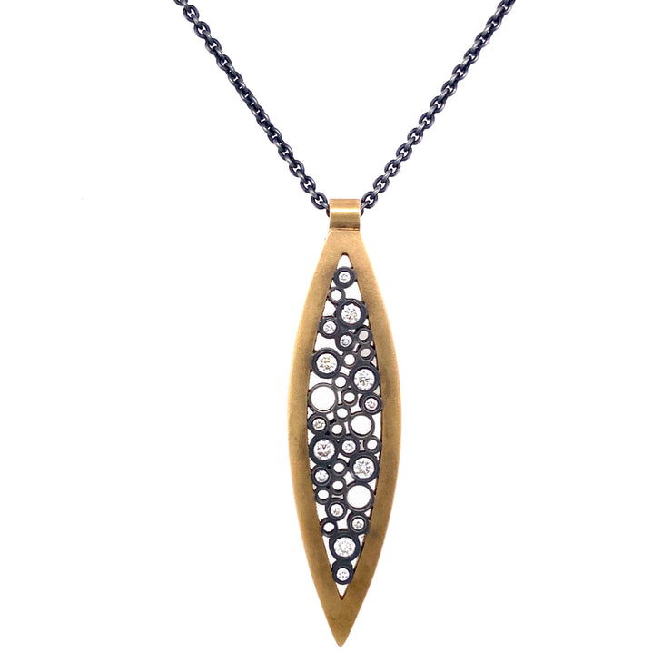 Belle Brooke Long Leaf Necklace