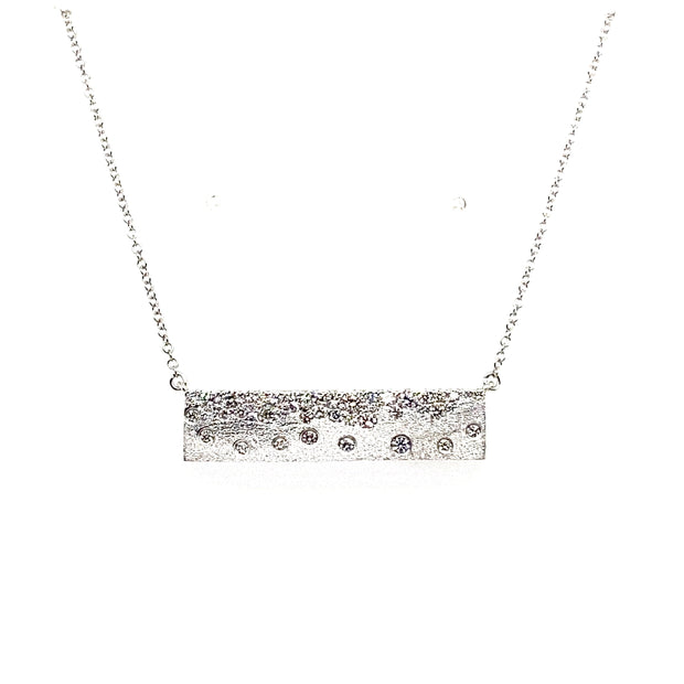 Diamond Confetti Bar Necklace