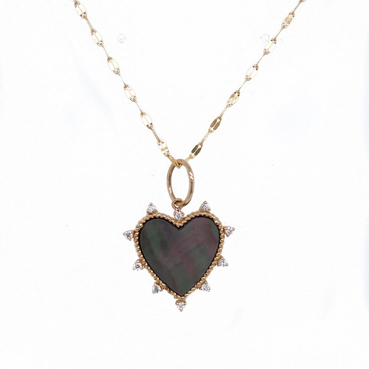 Abalone Heart Charm