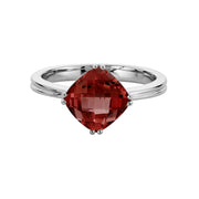 Cushion Cut Colored Gemstone Ring