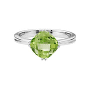 Cushion Cut Colored Gemstone Ring