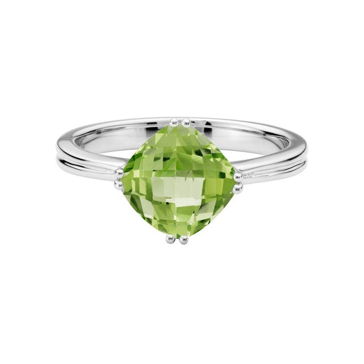 Cushion Cut Colored Gemstone Ring